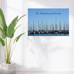 Sailboat St. Petersburg Florida Marina Poster