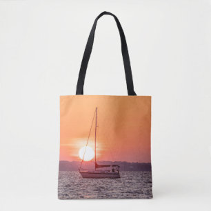 Sailboat Sunrise Tygkasse