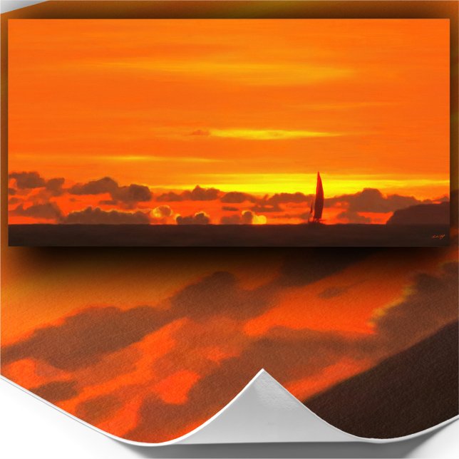 Sailboat Sunset 1300 Art Print Poster (Skapare uppladdad)