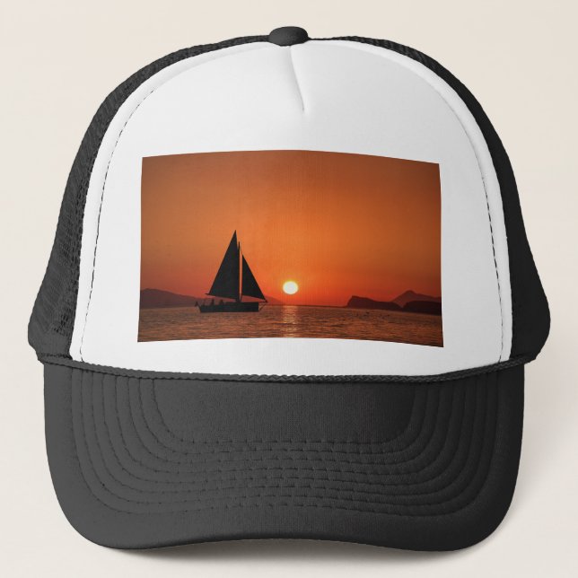 Sailboat Sunset Keps (Framsida)