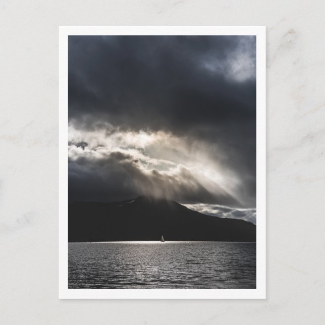 Sailboat Travel Photo Vykort (Framsida)