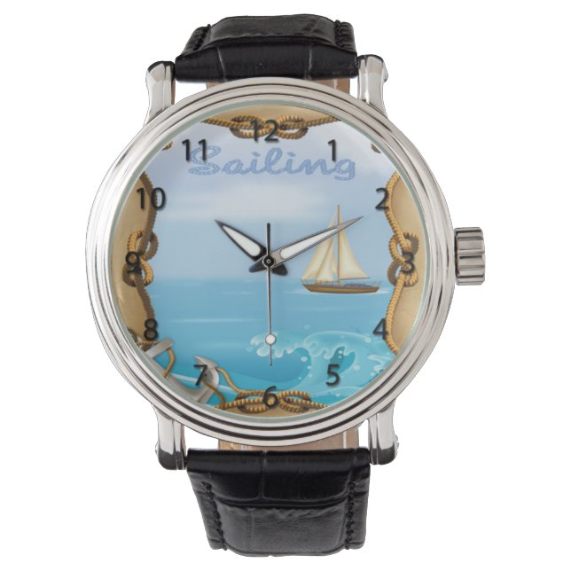 Sailboat Watch Armbandsur (Framsida)
