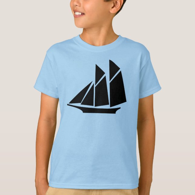 SAILBOATS barnskjorta T Shirt (Framsida)