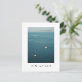 Sailboats in the Ionian sea, near Corfu Vykort