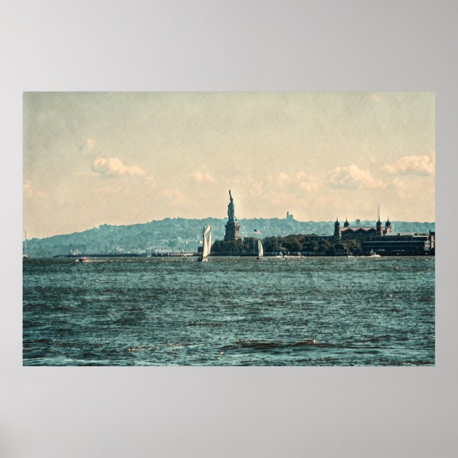 SAILBOATS PÅ NEW YORK BAY Poster (Framsidan)