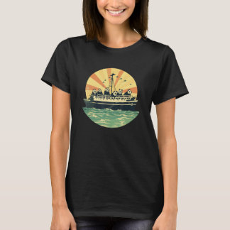 Sailer Panda Ocean Kryssnings Semester T Shirt