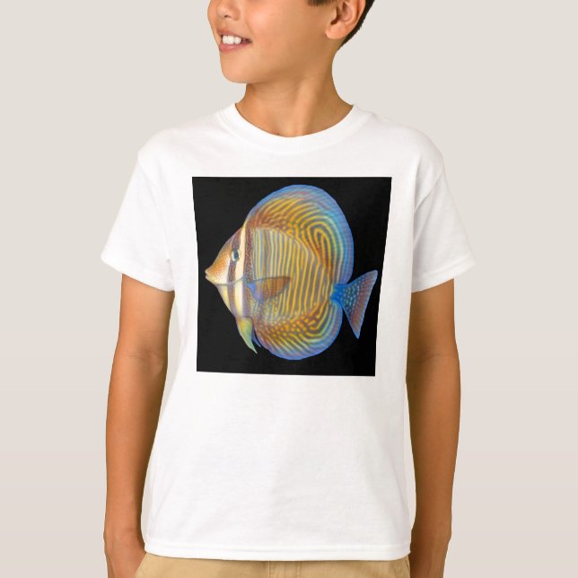 Sailfin Tang Kids Ringer T-Shirt (Framsida)