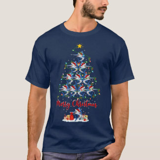 Sailfish Älskare Julafton Matching Santa Sailfish T Shirt