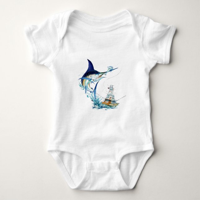 Sailfishen tar betet t-shirt (Framsida)