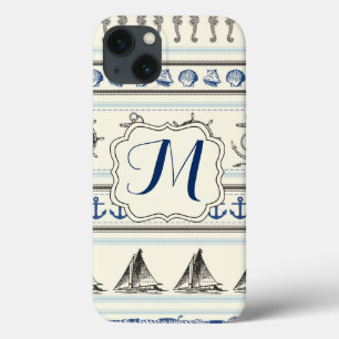 Sailing Anchor Nautical Monogram Samsung 4 Fodral