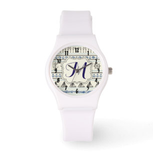 Sailing Anchor Nautical Rope Monogram Wrist Watch  Armbandsur