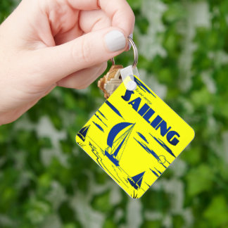 "Sailing" Art Keychain Nyckelring