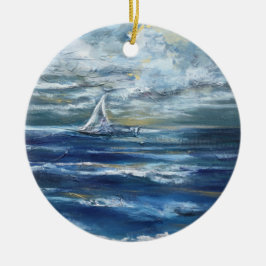 "Sailing" Art Ornament
