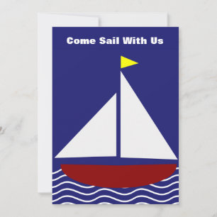 Sailing Birthday-inbjudan Inbjudningar