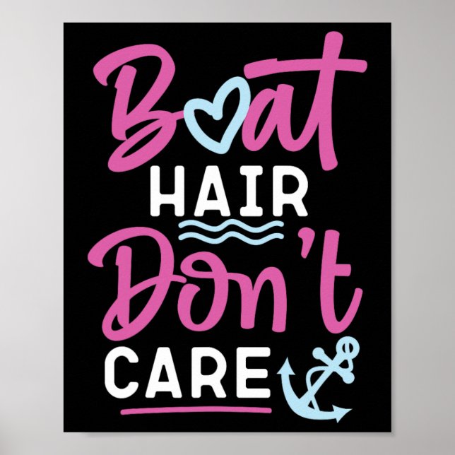 Sailing Boat Hair bryr sig inte Poster (Framsidan)