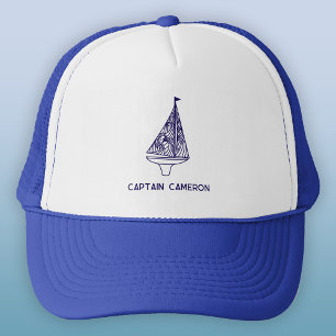 Sailing Boat Kapten Personlig Keps