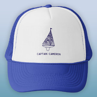 Sailing Boat Kapten Personlig Keps