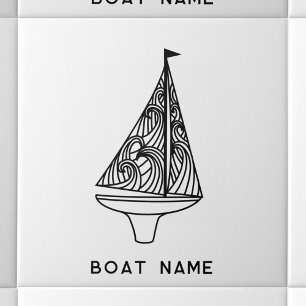 Sailing Boat Namn Kakelplatta