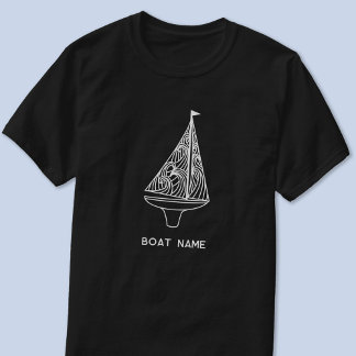 Sailing Boat Namn Nautical T Shirt