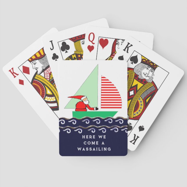 Sailing Christmas Holiday Casinokort (Baksidan)