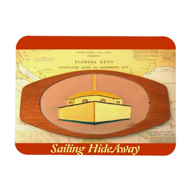 Sailing Florida Nycklar Magnet (Horisontell)