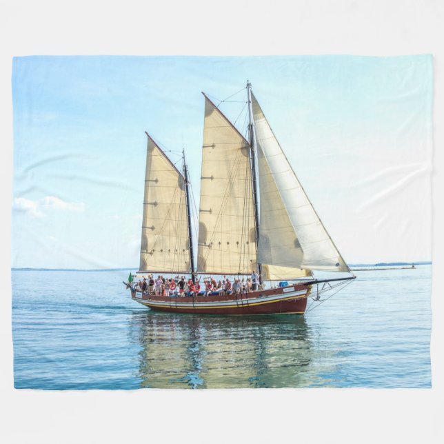 SAILING FRAKT FLEECEFILT (Framsidan (Horisontell))