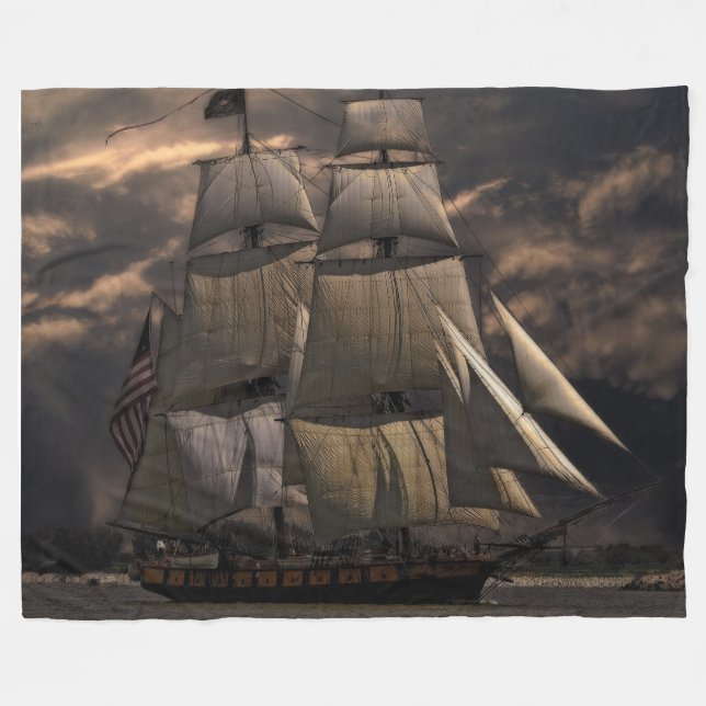 SAILING FRAKT FLEECEFILT (Framsidan (Horisontell))