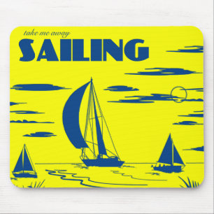 "Sailing" Graphic Art Mousepad Musmatta