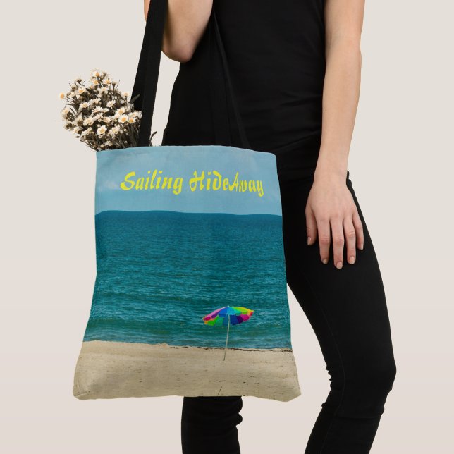 Sailing HideAway LARGE Beach Shoulder Tote Tygkasse (Närbild)
