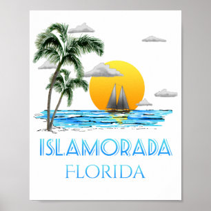 Sailing Islamorada Florida Nycklar Poster