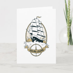 Sailing Legend Gift for Boating Kapten Kort