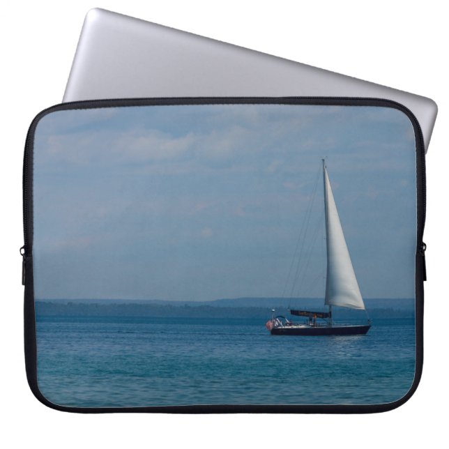 Sailing Mackinac Laptop Fodral (Framsidan)