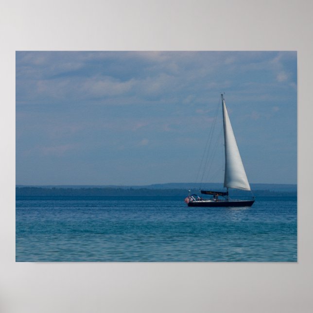Sailing Mackinac Poster (Framsidan)