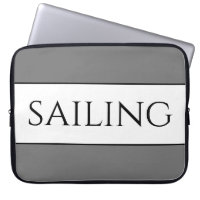 SAILING Modern Sporty Grått White Summer Rand
