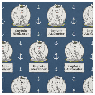 Sailing Nautical Boeing American Eskimo Hund Cute Tyg