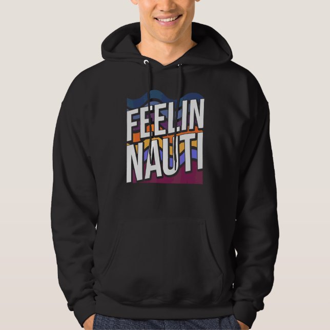Sailing Pun Boating Hoodie (Framsida)