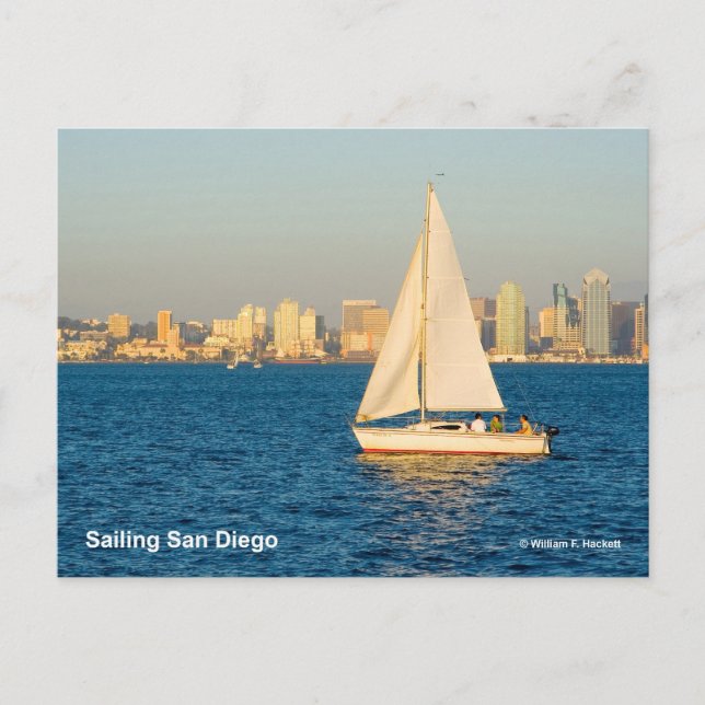 Sailing San Diego California Products Vykort (Framsida)