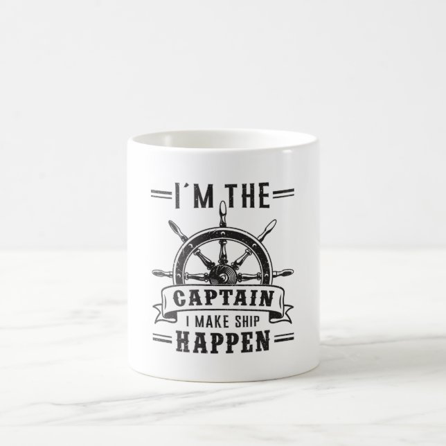 Sailing Segelbåt kapten Sailor Funny Gift Idea Kaffemugg (Center)