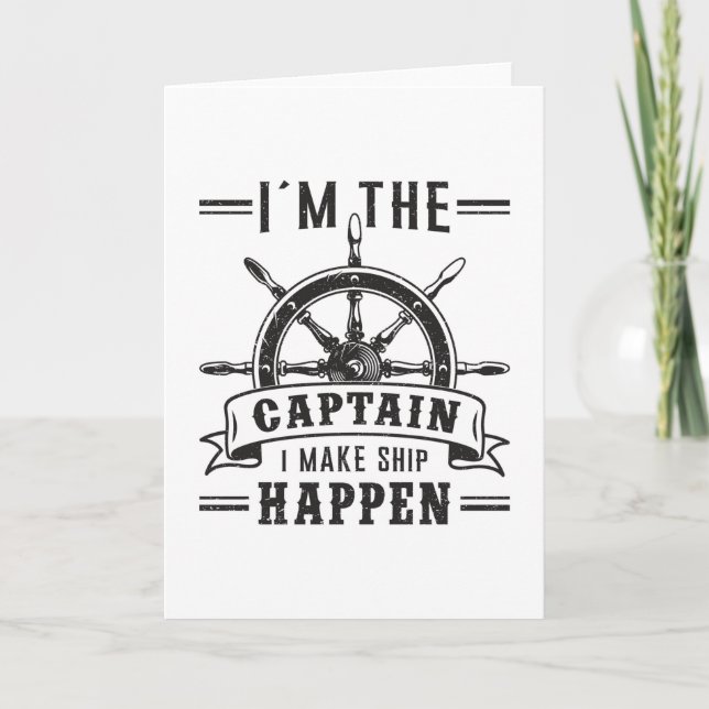 Sailing Segelbåt kapten Sailor Funny Gift Idea Kort (Framsida)