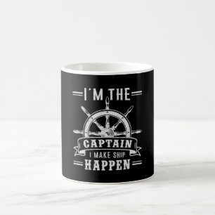 Sailing Segelbåt kapten Sailor Sea Gift Idea Kaffemugg