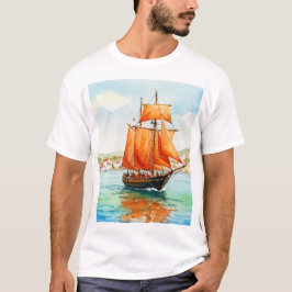 Sailing ship t shirt