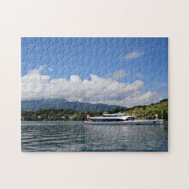 Sailing Sjö Lucerne Schweiz - 11 x 14 - 252 pcs Pussel (Horisontell)