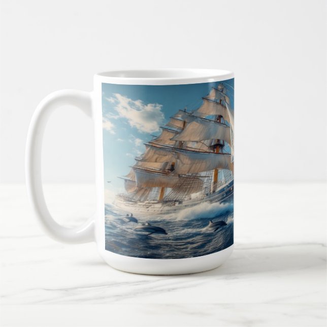 Sailing Sloop John B Tall Frakt v4.0 Kaffemugg (Vänster)