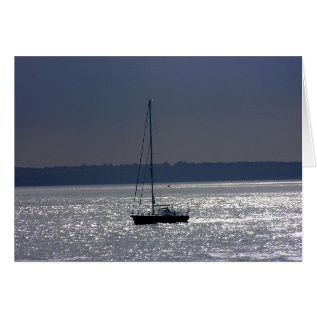 Sailing Solo Travel Card Hälsningskort (Framsidan Horizontal)