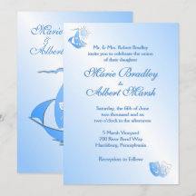 Sailing Theater Wedding-inbjudan