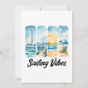 Sailing Vibes - Känn Oceanen Inbjudningar