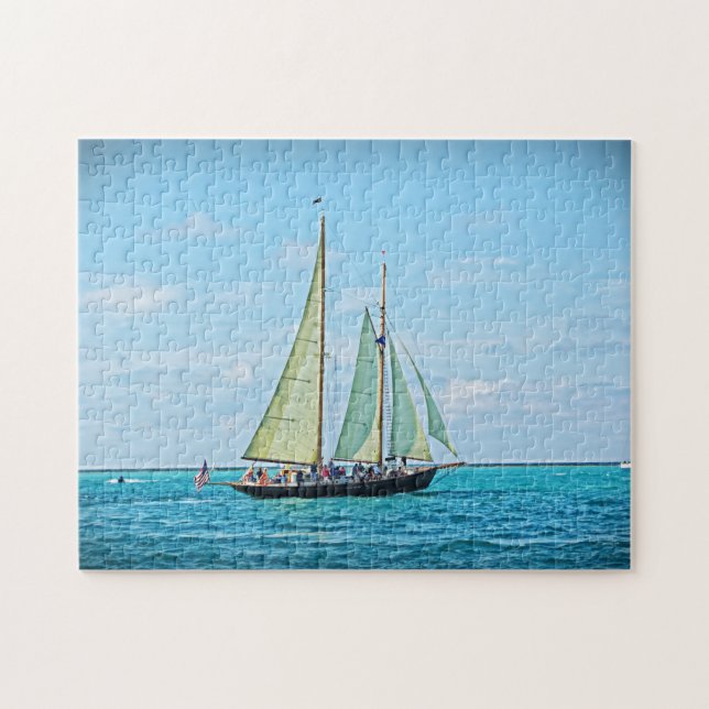 Sailing Yacht Puzzle Pussel (Horisontell)