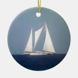 SAILJNING AV KRISTMASORNATIONER JULGRANSPRYDNAD KERAMIK