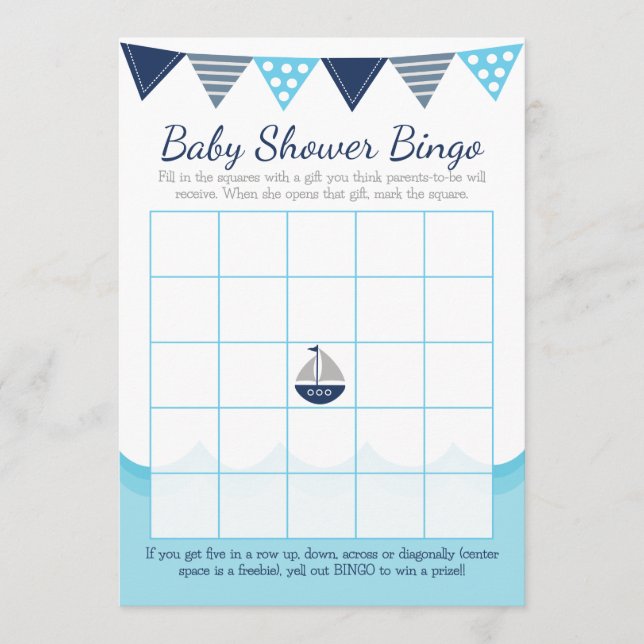 Sailor Baby Bingo-spelkort Program (Framsida)