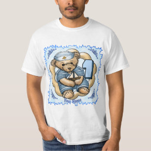 Sailor Bear 1-årig födelsedagskalv T Shirt